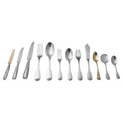 Puiforcat (Hermes) & Cardeilhac (Christofle): 182-piece Sterling Flatware Set