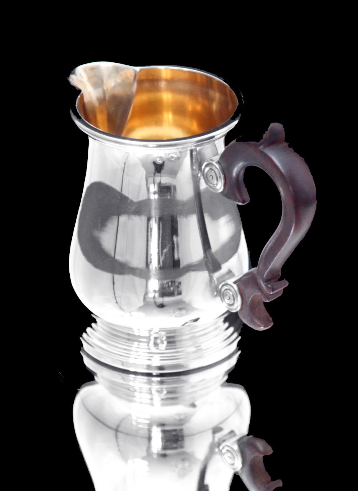Puiforcat (Hermes), Christofle, Faberge - 5pc. Service à thé en sterling 950 français en vente 1