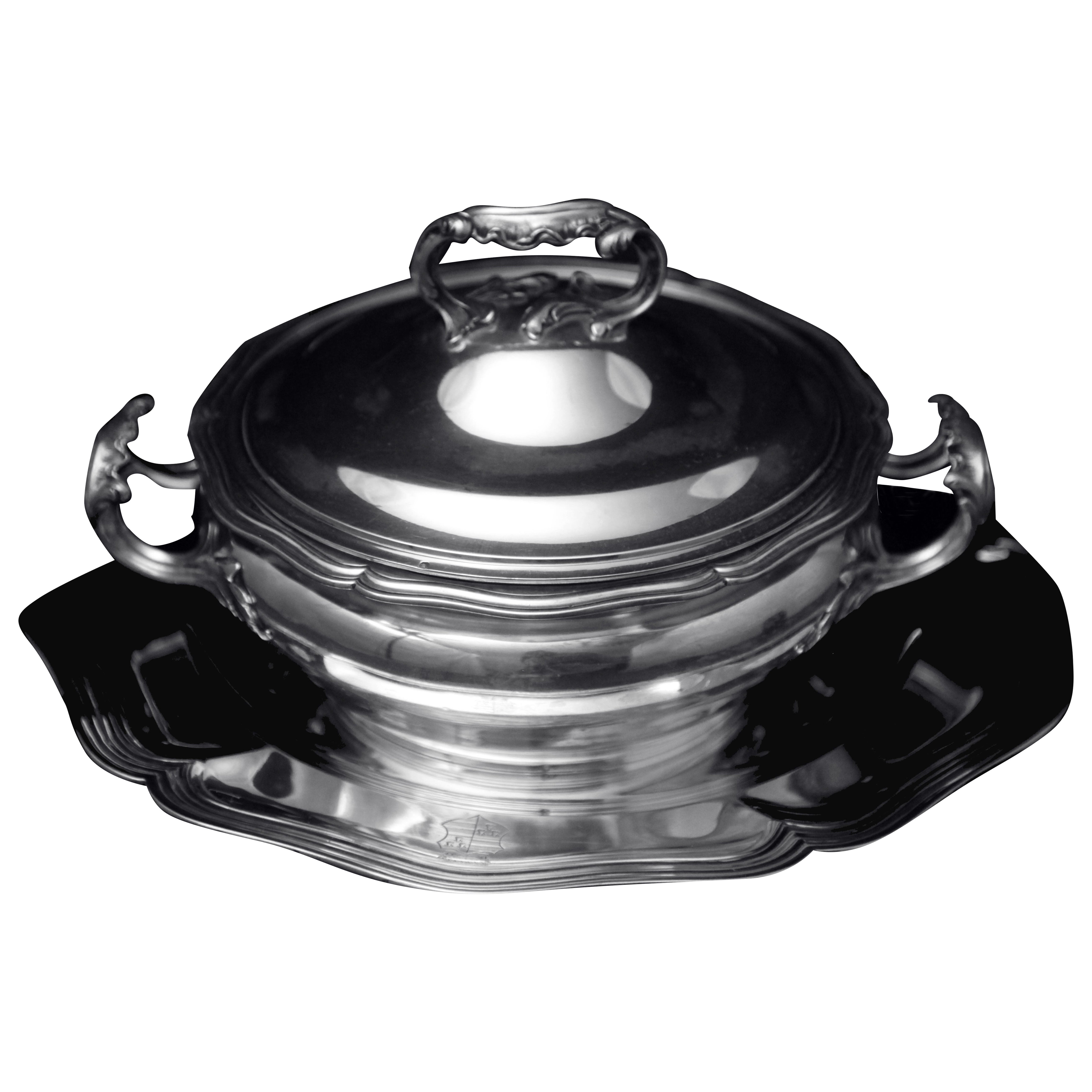 Puiforcat (Hermes) - French Sterling Silver Vegetable Server & Serving Platter !