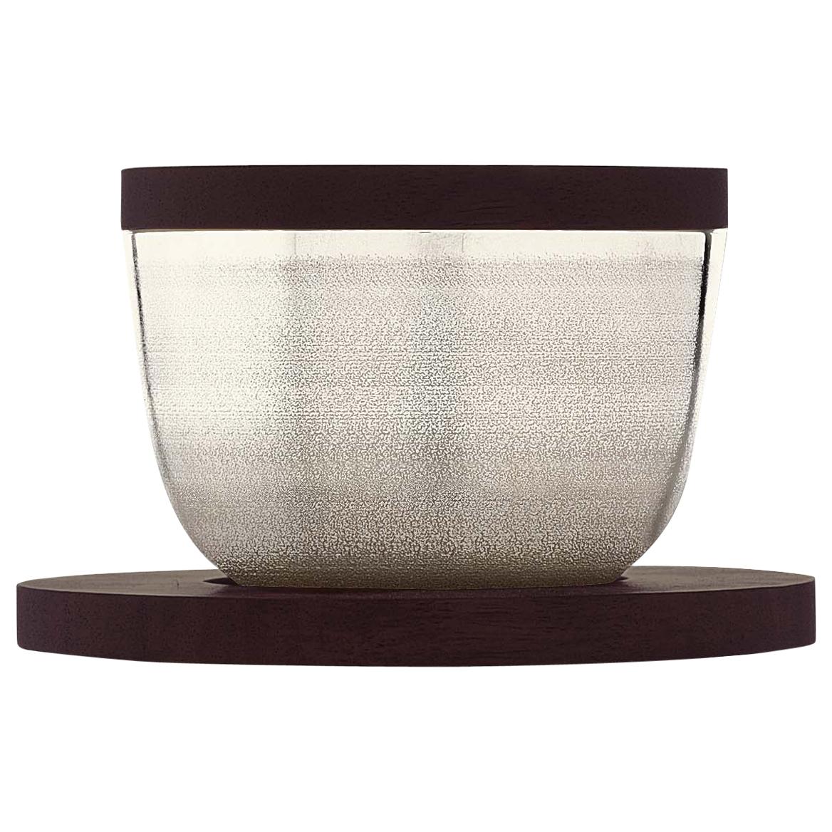 Puiforcat Jacaranda Medium Silver Plated Spice Bowl For Sale