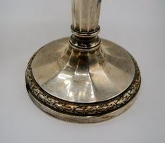 Puiforcat, paire de candélabres en argent de style Louis XVI