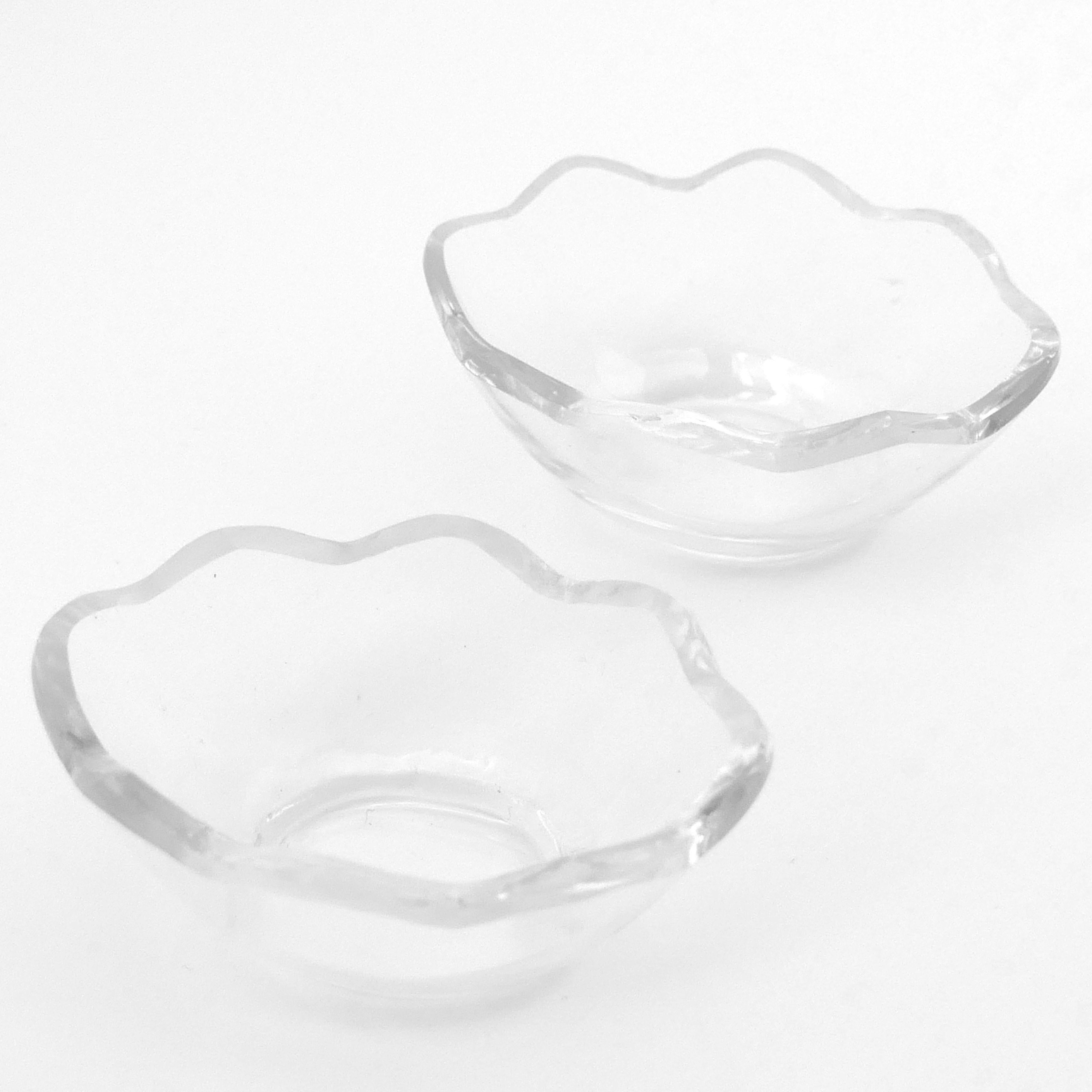 Puiforcat Rare French Sterling Silver Salt Cellars Pair with Spoons, Iris For Sale 1