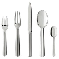 Puiforcat, Set of Chantaco Flatware for 4 People Plated Silver 20 Pieces