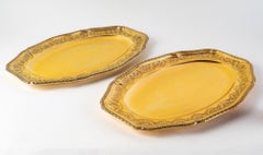 Puiforcat, Set of Elysée Vermeil Gold Sterling Silver Serving Dishes, 7 Pieces