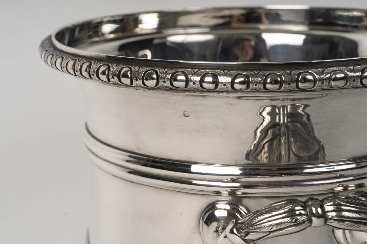 PUIFORCAT - Weinkühler aus massivem Silber im Regency-Stil, Ende 19. im Angebot 4
