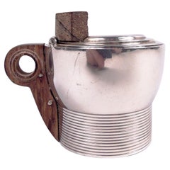 Puiforcat Bote de mostaza de plata Art Déco francés superelegante
