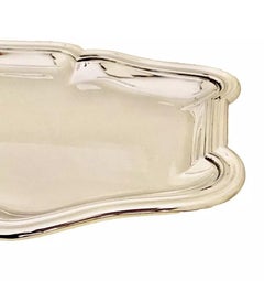 Puiforcat. Two Large Antique French 950 Solid Silver Louis XVI Serving Platters