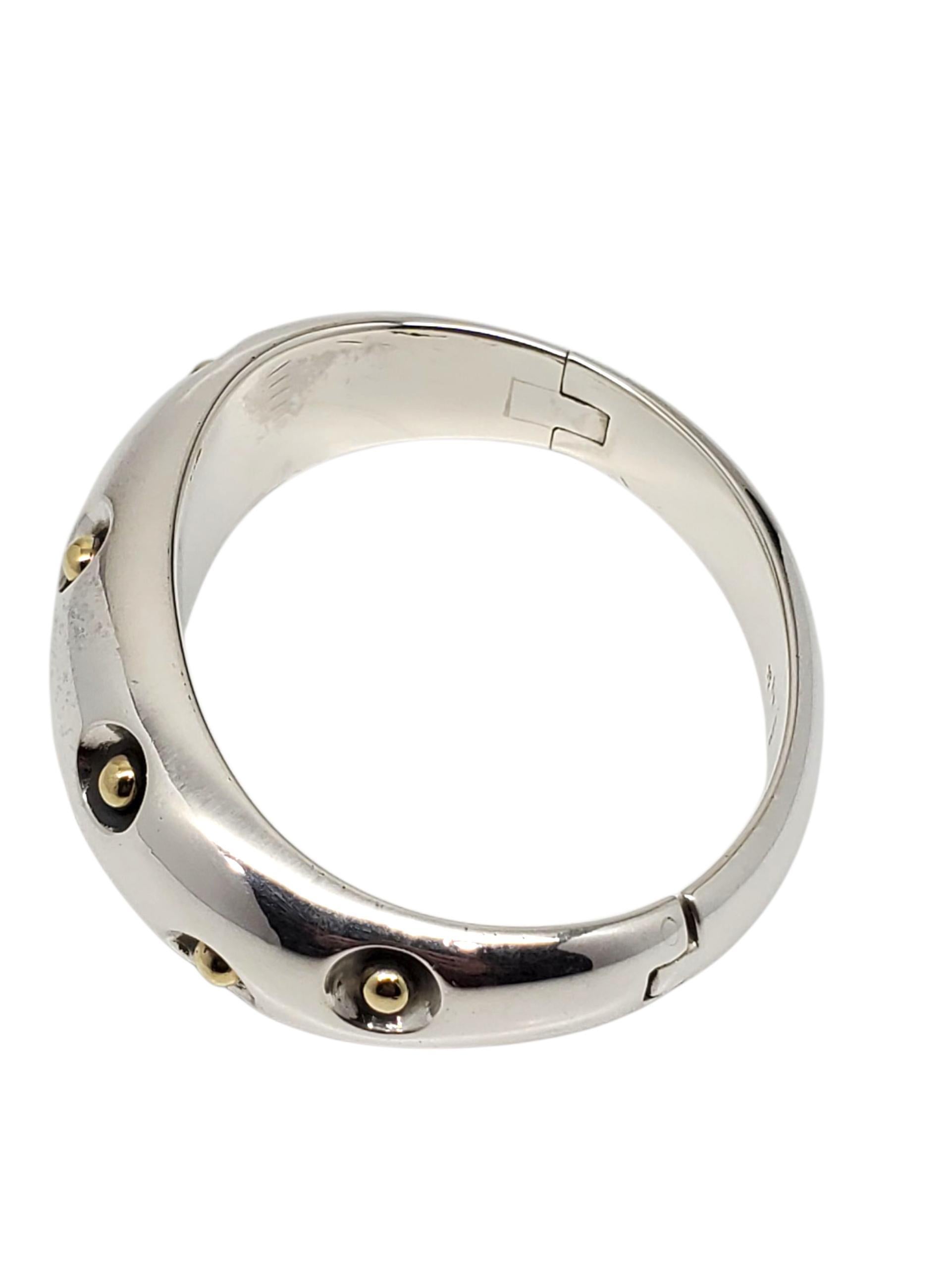 Puig Doria Bracciale con cerniera in argento 925 #23418 In condizioni buone in vendita a Washington Depot, CT