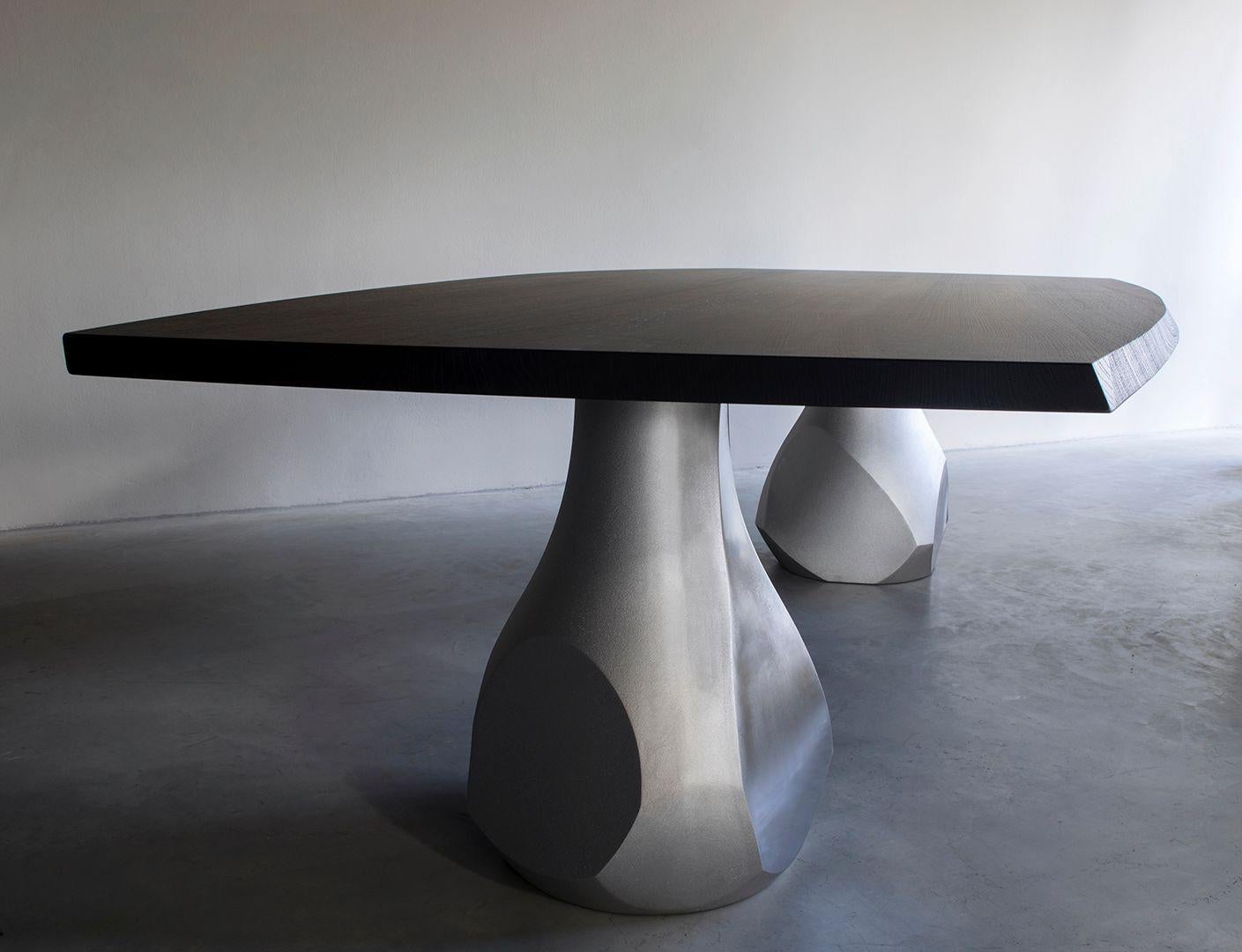 Dutch Pukalu Dining Table by Van Rossum For Sale