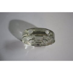 Pukeberg Walther Art Glass Candle Holders, 1970's