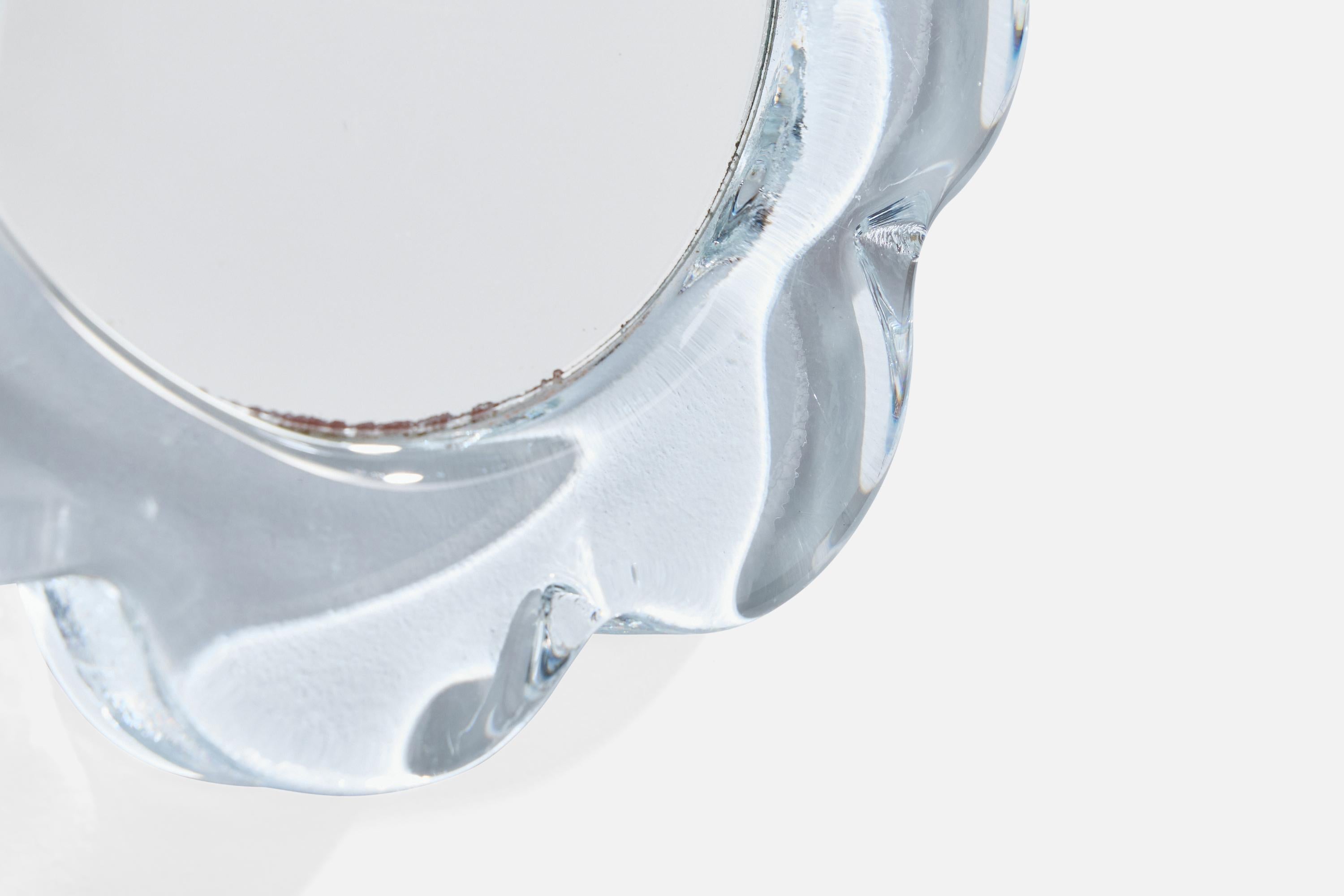 Pukebergs Glasbruk, miroir mural, verre, Suède, années 1970 en vente 1