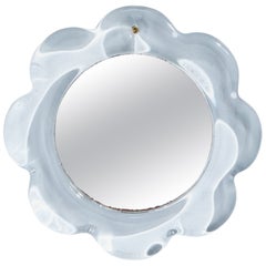 Pukebergs Glasbruk, Wall Mirror, Glass, Sweden, 1970s Pukebergs Glasbruk, Wall Mirror, Glass, Sweden, 1970s