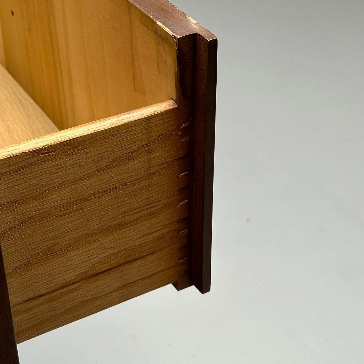 Pulaski, Brutalist Mid-Century Modern, Oceanic Highboy, Sculpted Walnut, 1960s 4
