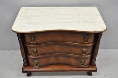 Pulaski Sagamore Hill Victorian Cherry Wood Marble Top Commode Nightstand Chest