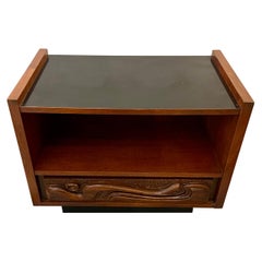 Table d'appoint signée Brutalist Mid Century Entertainment Table d'appoint Oceanic Witco