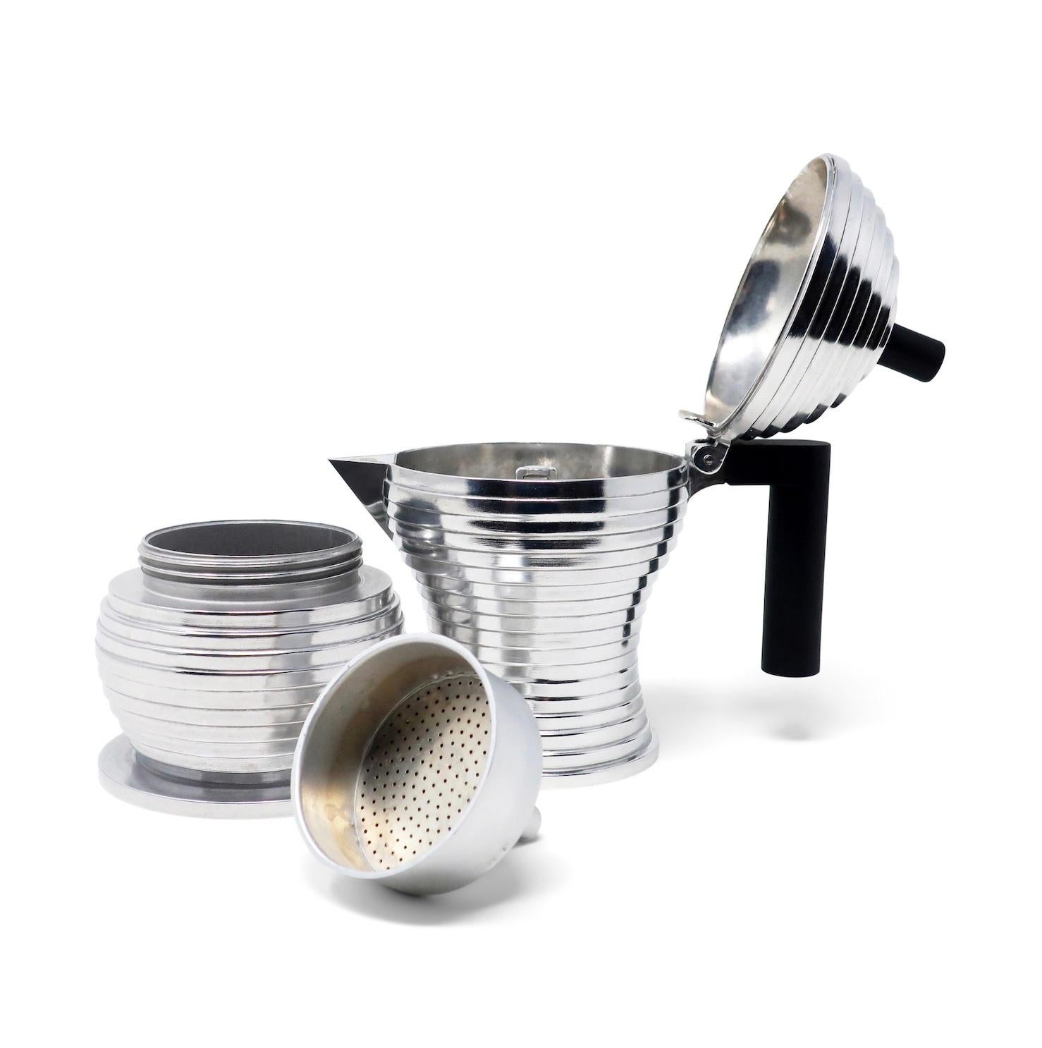 Aluminum Pulcina Espresso Maker by Michele De Lucchi for Alessi