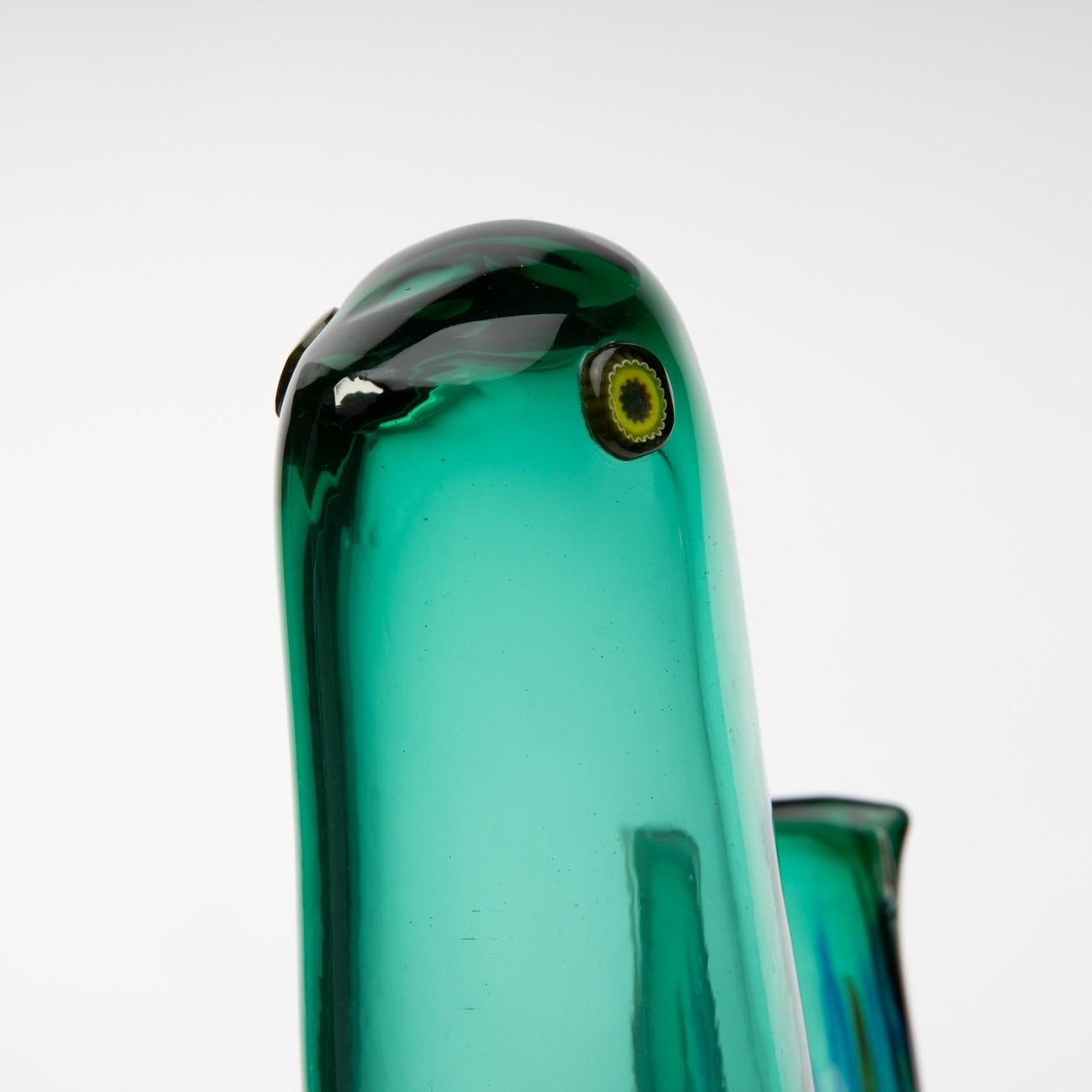 Mid-Century Modern Pulcino Glass Bird, Alessandro Pianon, Vetreria Vistosi Murano, 'Italy'