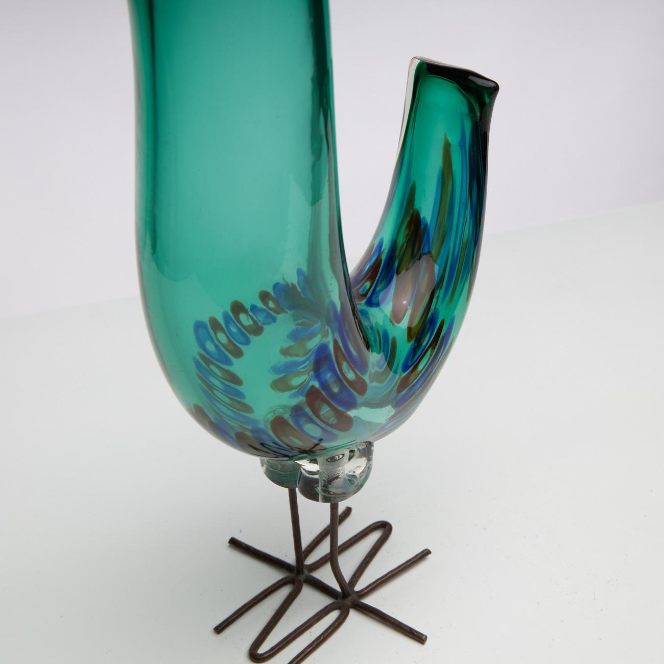 Mid-20th Century Pulcino Glass Bird, Alessandro Pianon, Vetreria Vistosi Murano, 'Italy'