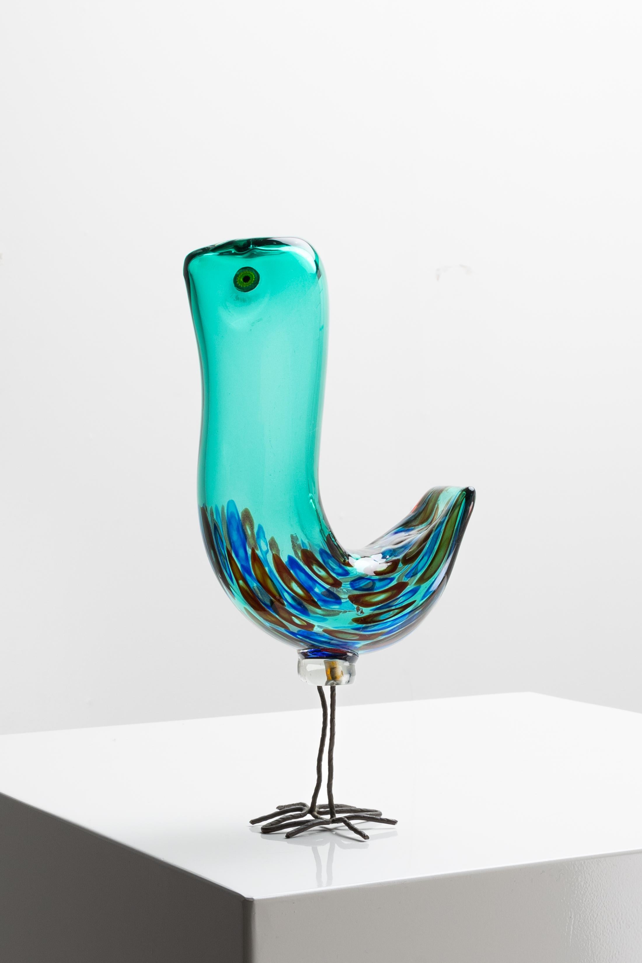 Verre brun Pulcino par Alessandro Pianon en vente