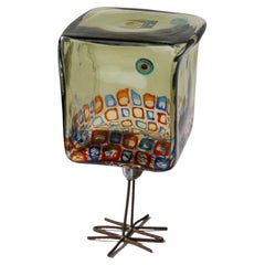 Pulcino sculpture in the shape of blown glass bird by Alessandro Pianon