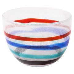 Pulegoso Glass Bowl by Fulvio Bianconi for Cenedese