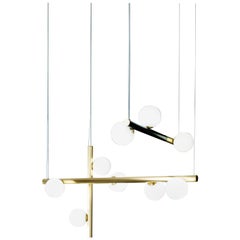 Pulegoso Glass "Diana" Chandelier