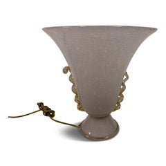 Pulegoso Glass Table Lamp in the Manner of Martinuzzi