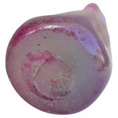 Iridescent glass vase pulegoso scavo Murano glass. . Cyanide