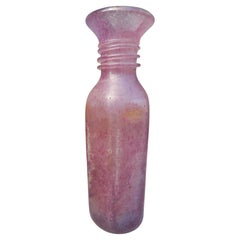 Vase en verre irisé pulegoso scavo verre de Murano . Cyanure