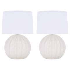 “Pulegoso” Murano Glass Globe Lamps