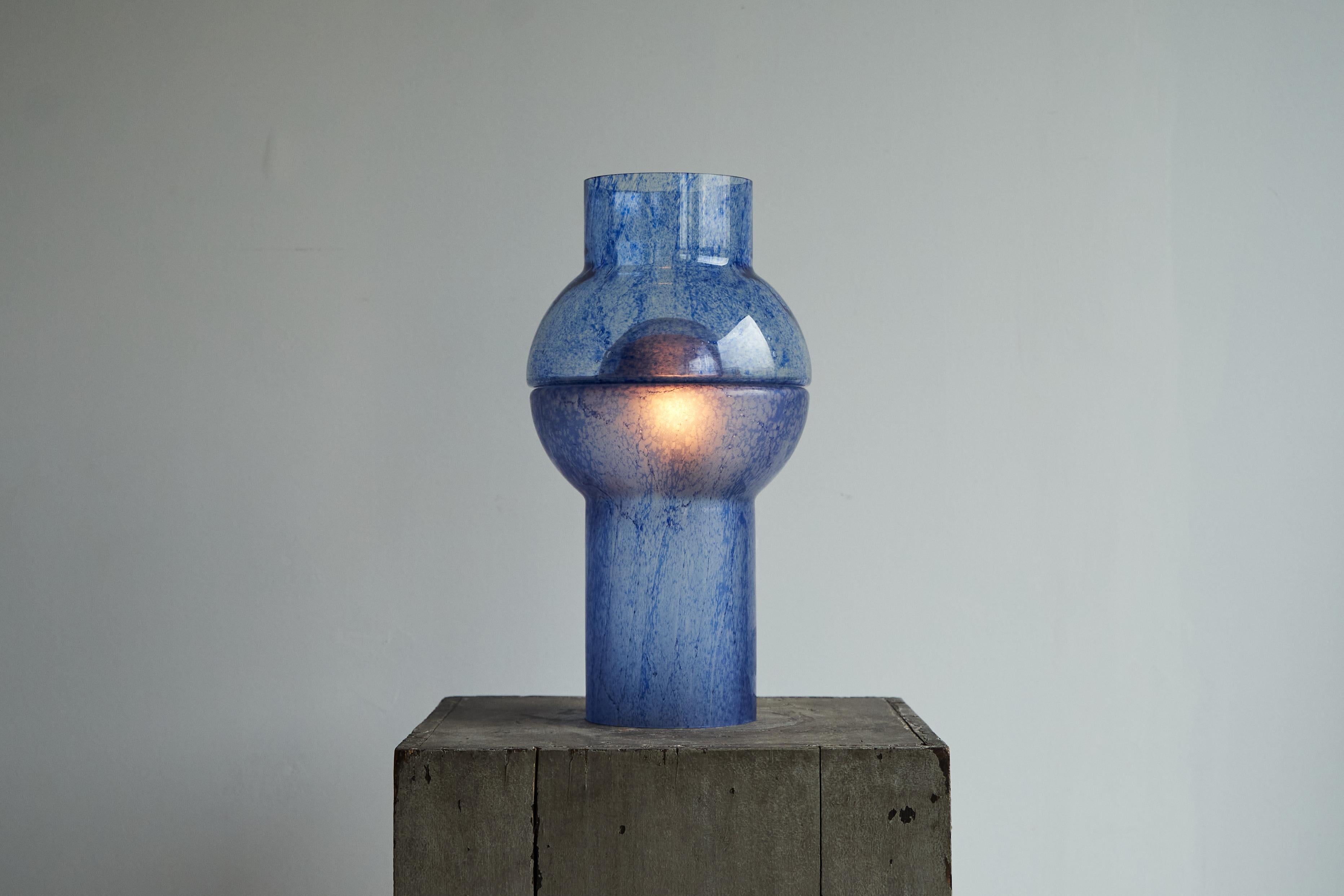 'Pulegoso' Murano Glass Table Lamp Sculpture Italy 1970s For Sale 2
