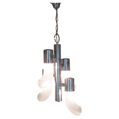 Lampadario a sospensione 'Pulegoso' di Aldo Nason per Mazzega, Murano, Italia, anni '60