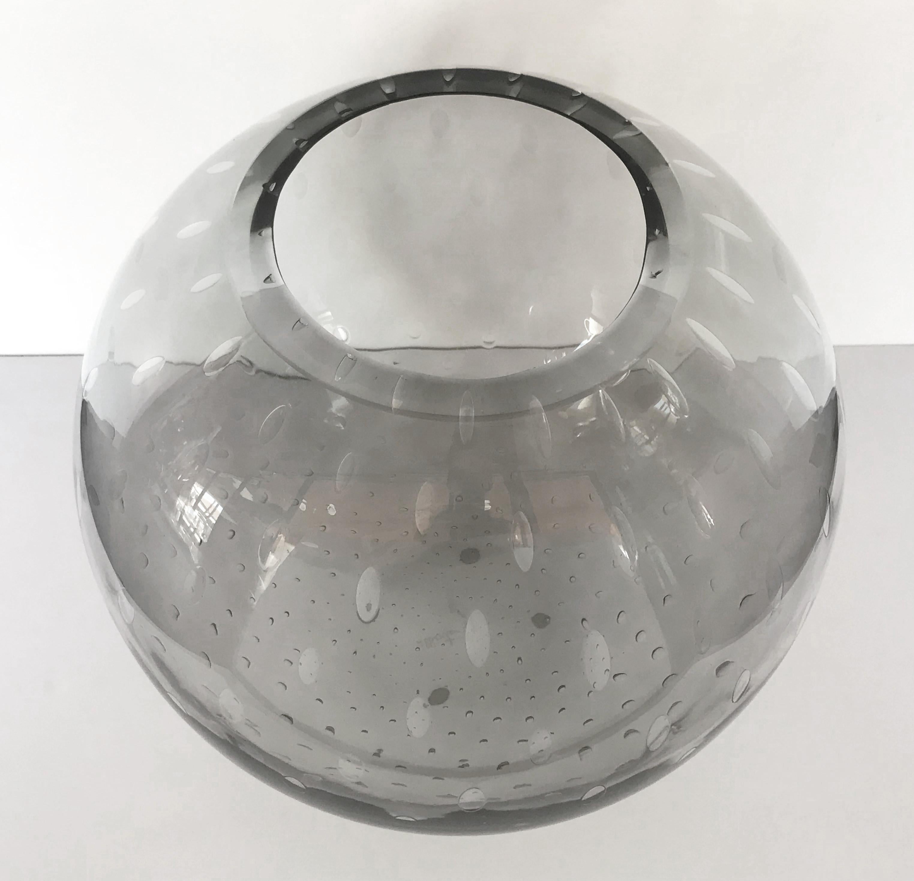 Modern Smoky Vase by Alberto Dona