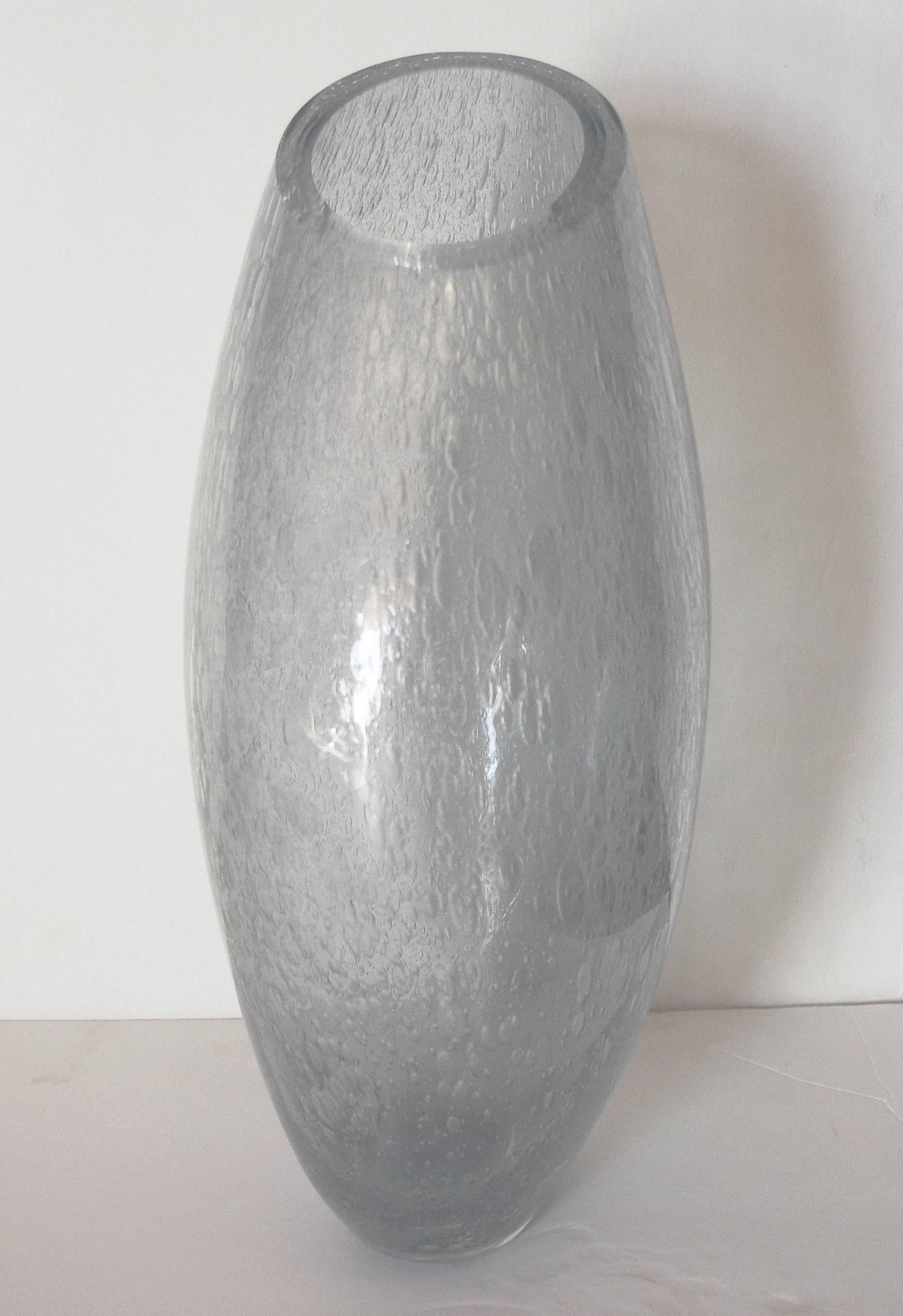 Modern Smoky Gray Vase by Alberto Dona