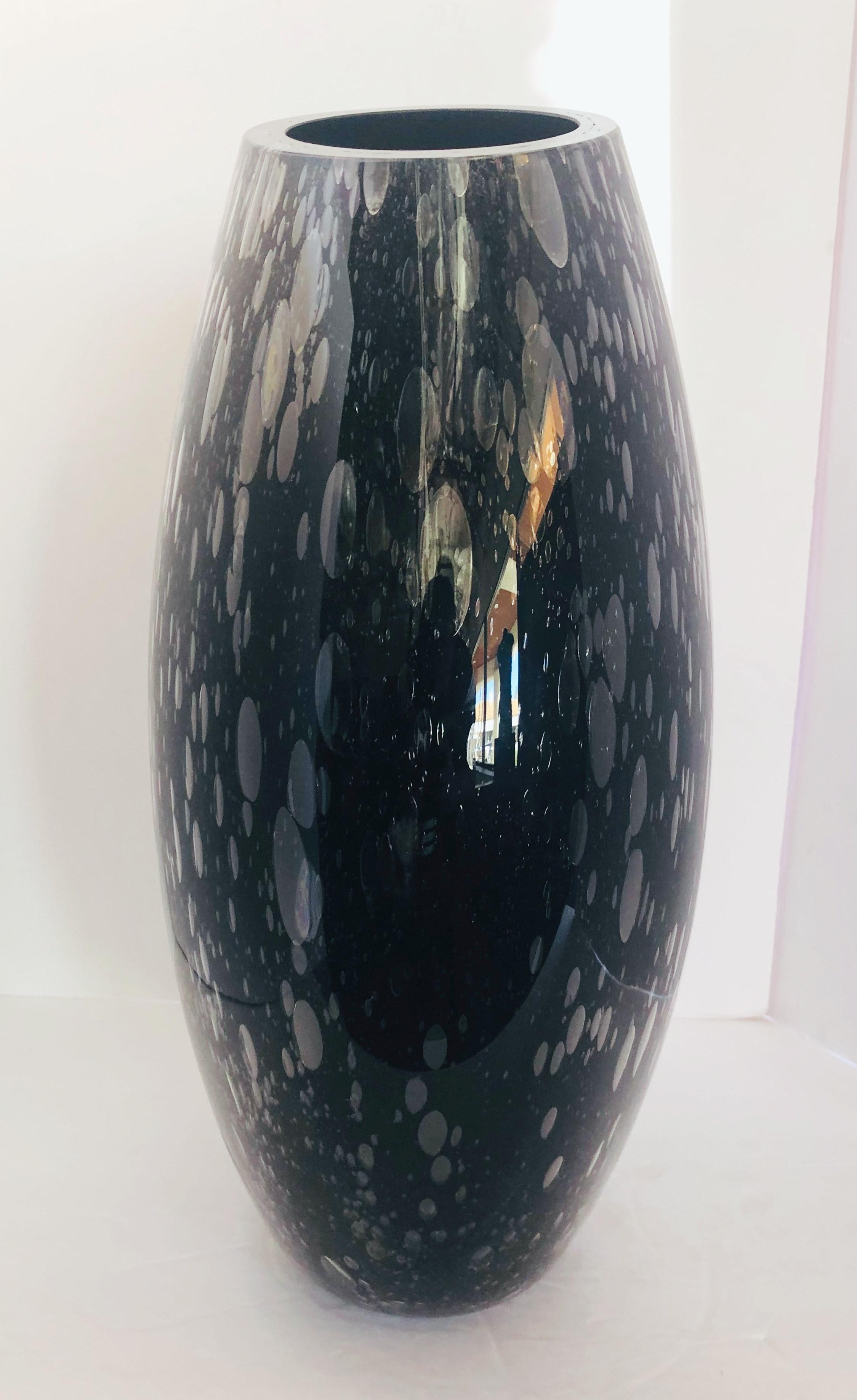 Contemporary Black Vase by Alberto Donà