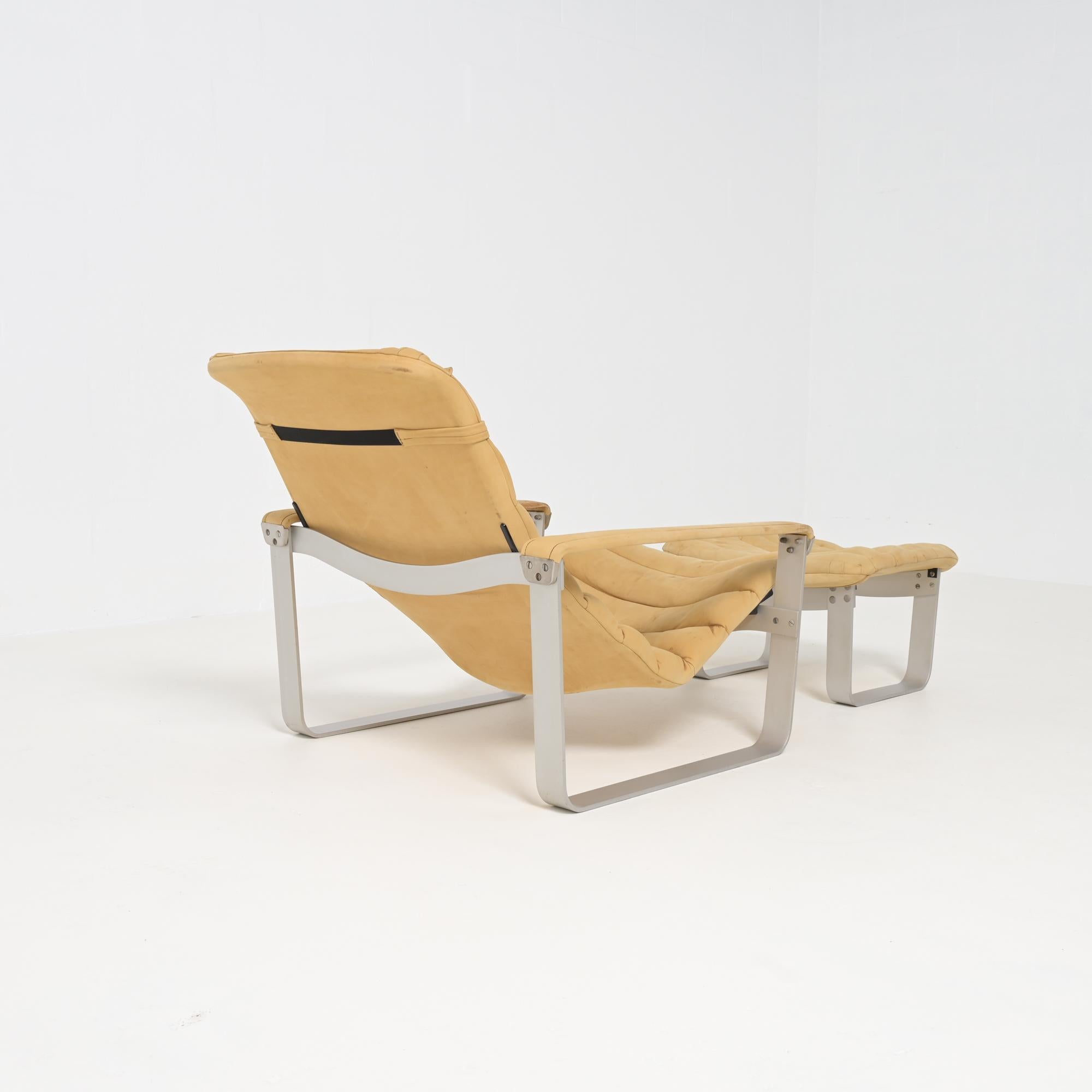 Pulkka Armchair with Ottoman by Ilmari Lappalainen for Asko 11