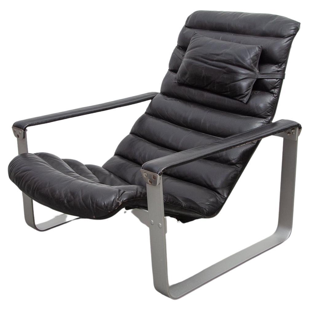 Pulkka Lounge Chair designed by Ilmari Lappalainen by ASKO, Finland, 1968 For Sale
