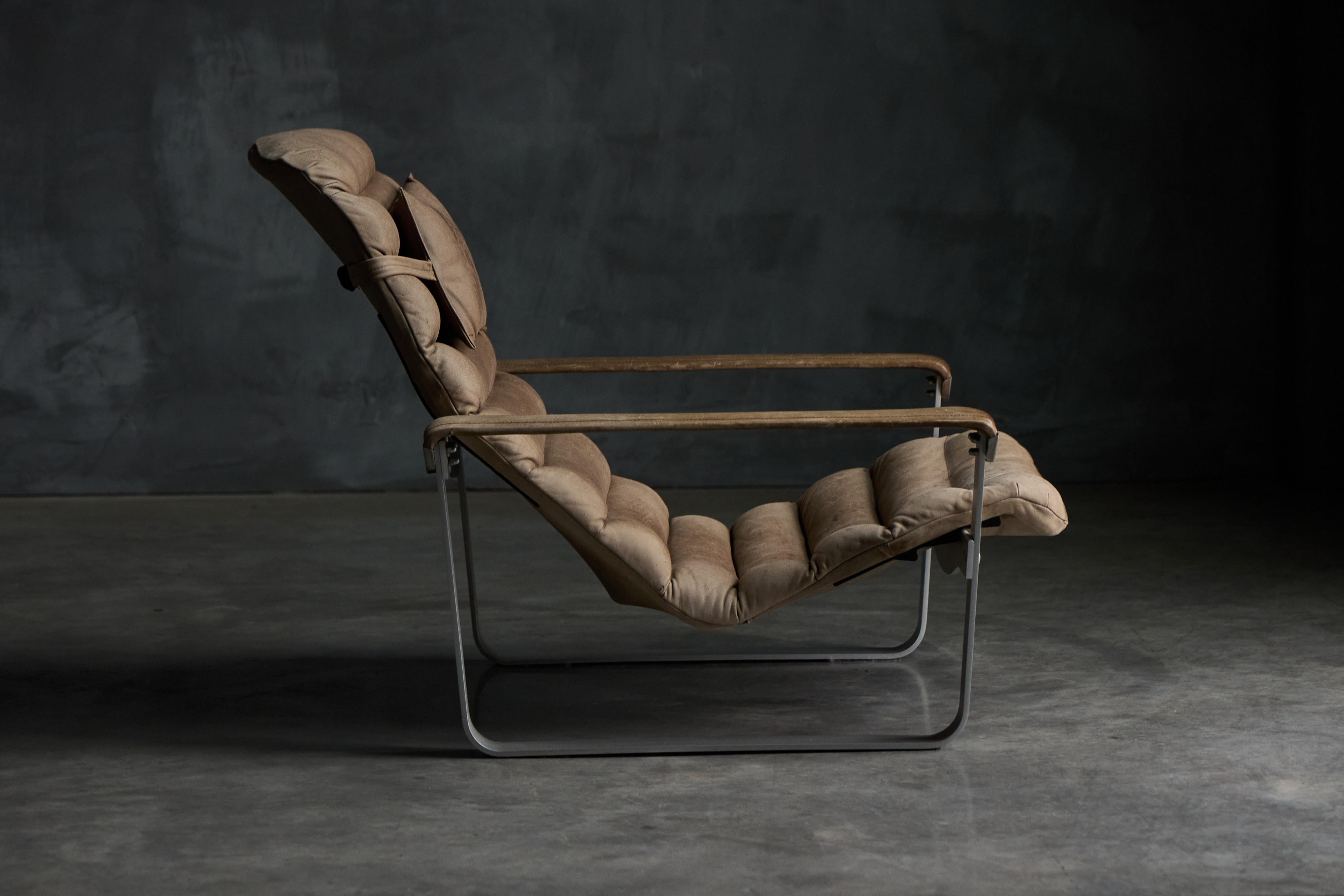 Pulkka-Loungesessel mit Ottomane von Ilmari Lappalainen für Asko, Finnland, 1960er Jahre im Angebot 5