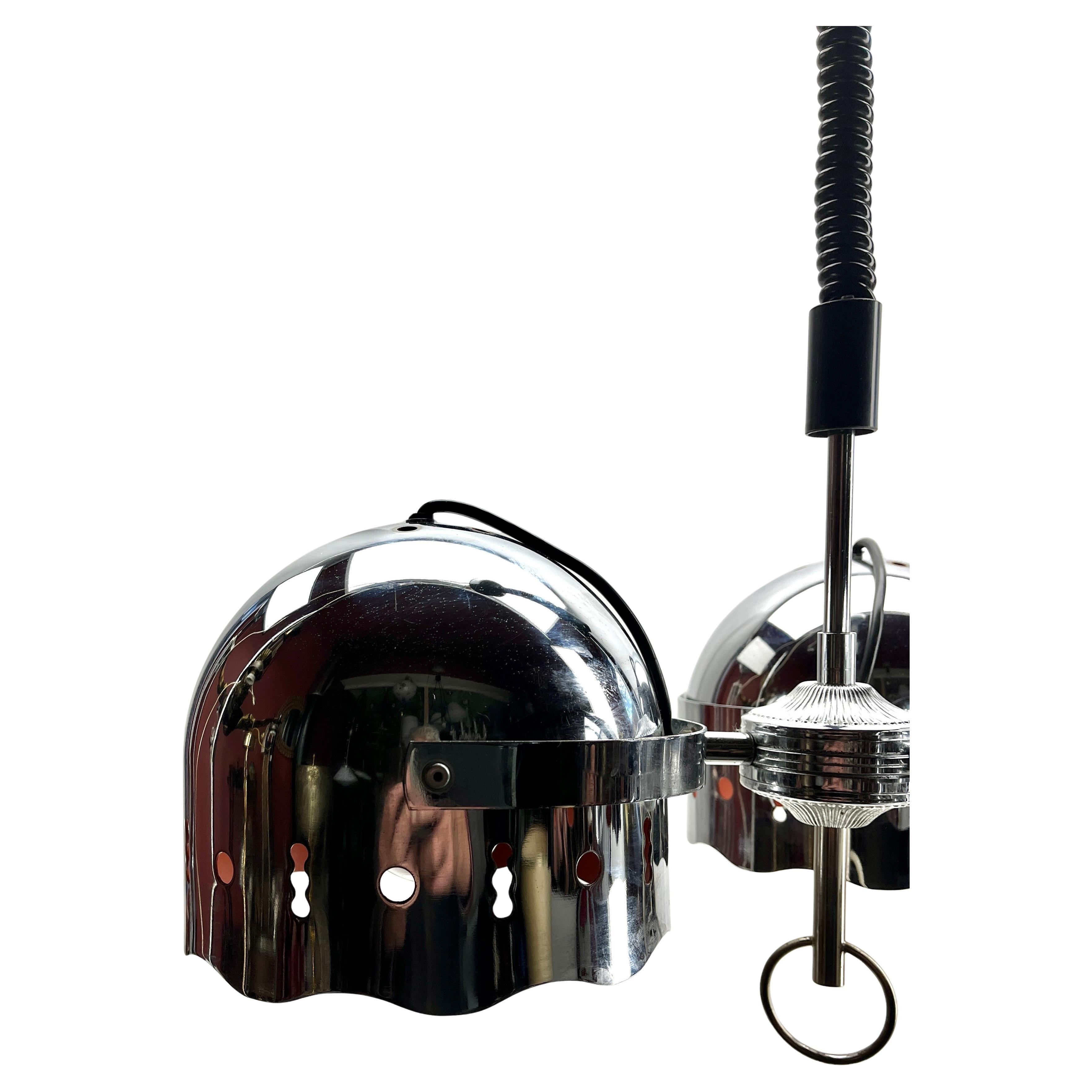 Lampada a sospensione con 3 luci a forma di bulbo oculare Goffredo Reggiani, 1960s in vendita 4