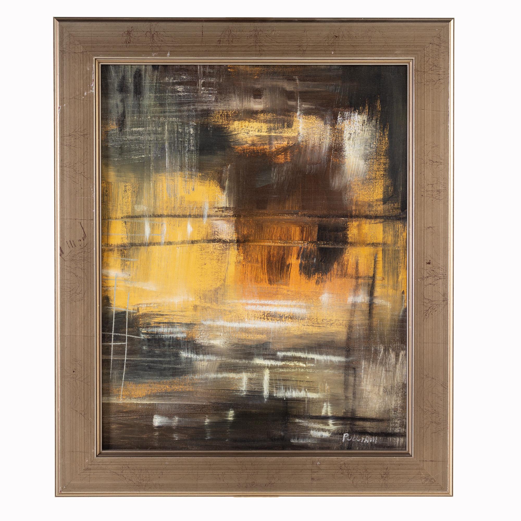 Pulliam Abstract framed oil painting on canvas

This painting measures: 20 wide x 2 deep x 24 inches high

This painting is in great Vintage condition with minor marks, dents, and wear.

We take our photos in a controlled lighting studio to