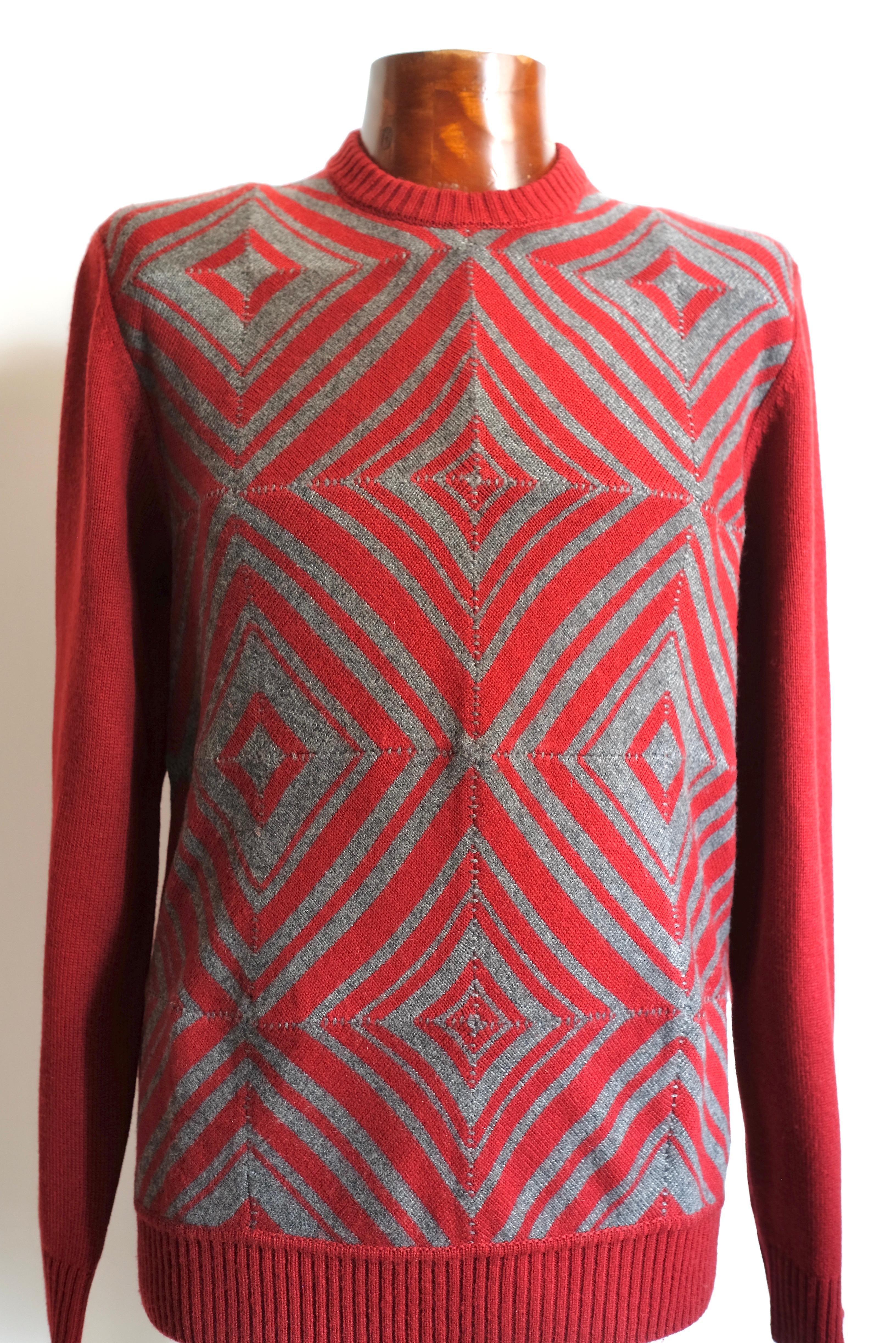 Brown HERMÈS cashmere pullover For Sale
