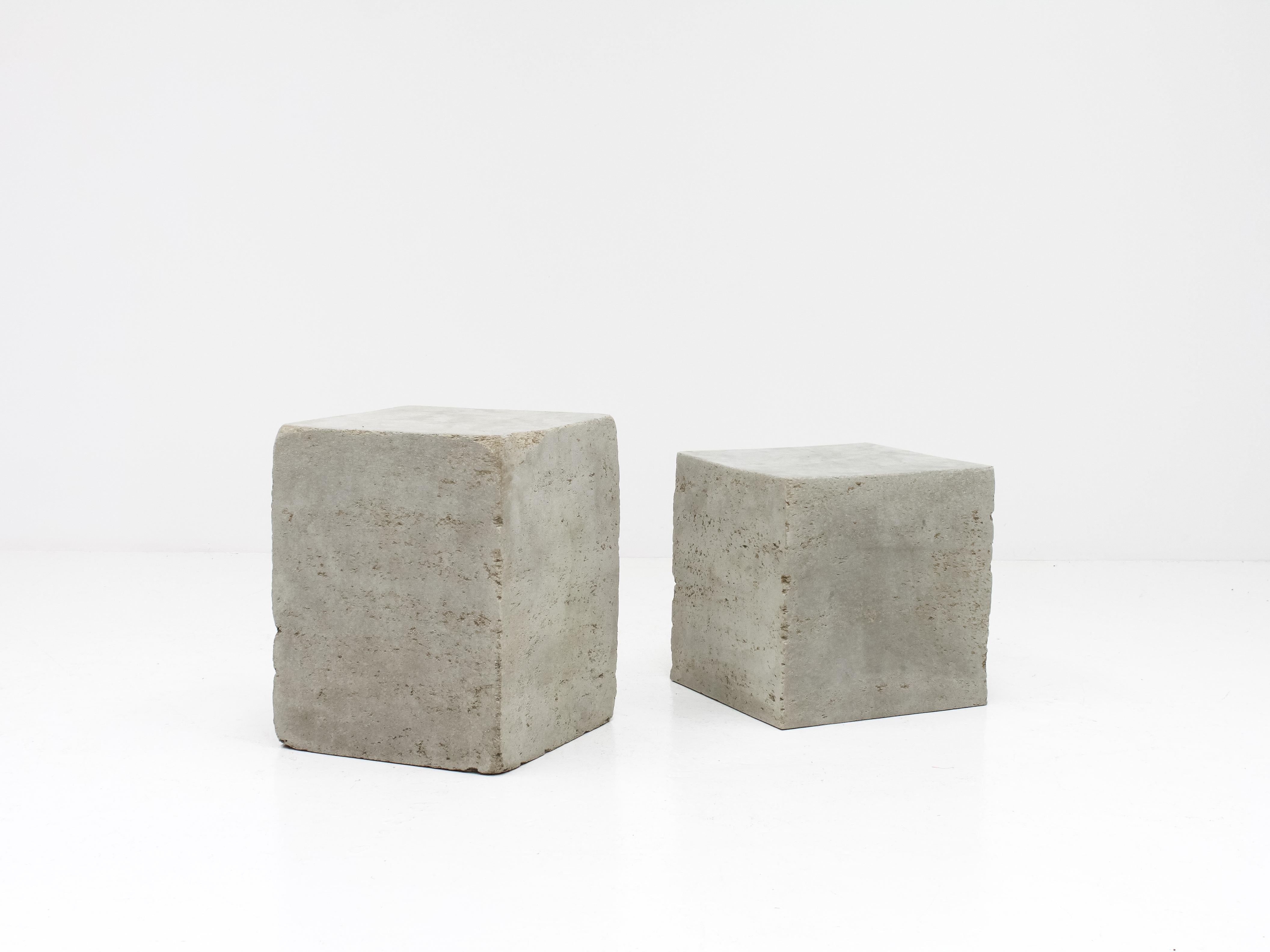 Pulp Blocks, Recycled Paper Pulp Pressed Brutalist Blocks 1