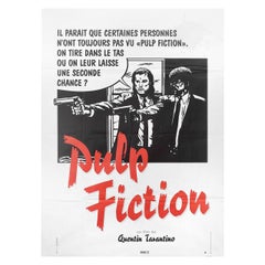Vintage "Pulp Fiction" 1995 French Grande Film Poster