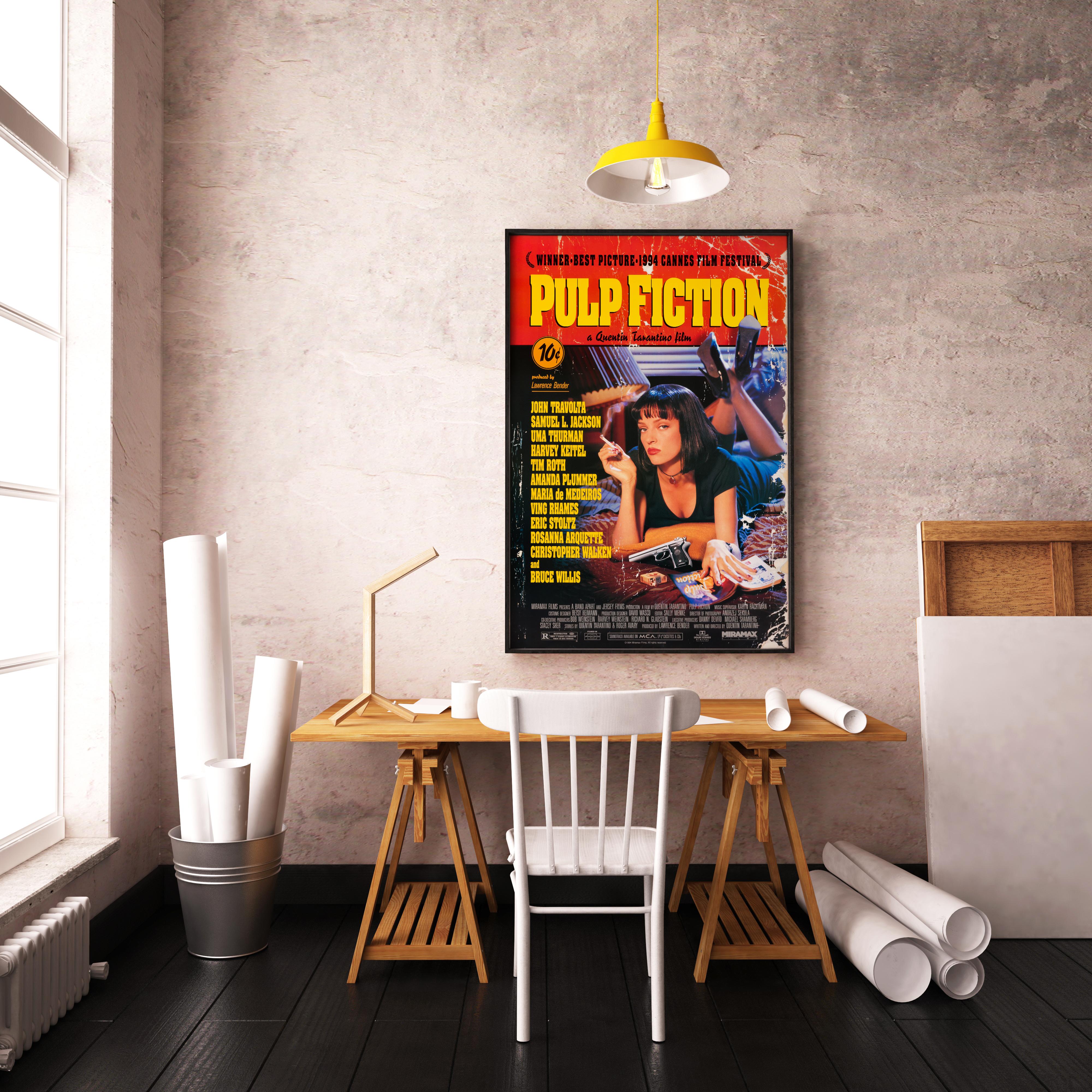 Post-Modern 'Pulp Fiction' Original Vintage Movie Poster, American, 1994