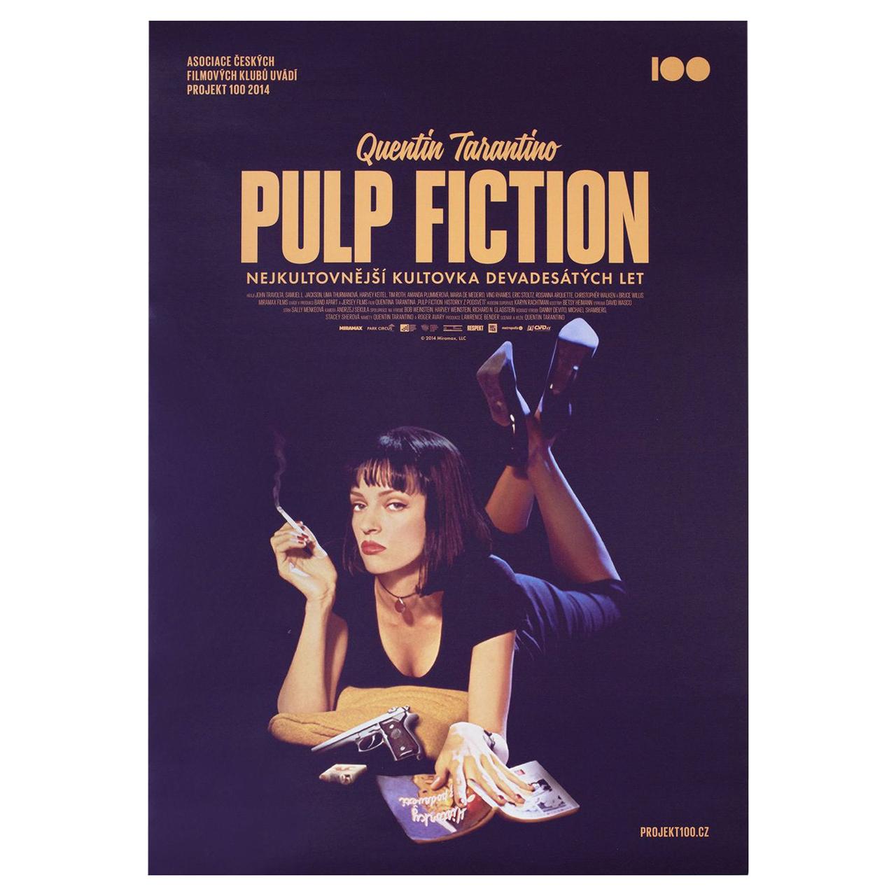 'Pulp Fiction' R2014 Czech A1 Film Poster