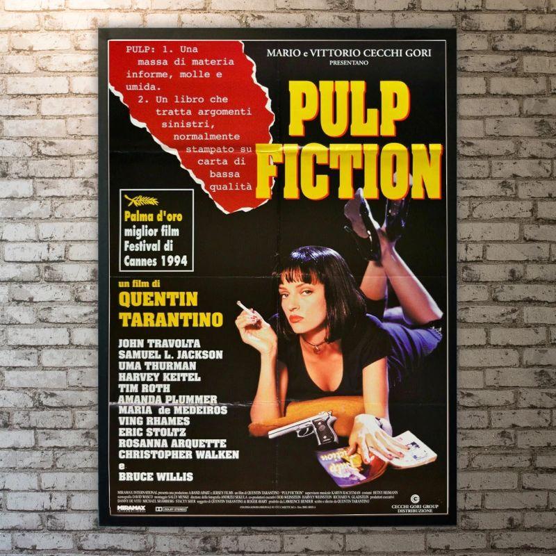 Pulp Fiction, Unframed Poster, 1994

Original 2 FOGLIO (39 X 55 Inches). A filmmaker recalls his childhood when falling in love with the pictures at the cinema of his home village and forms a deep friendship with the cinema's