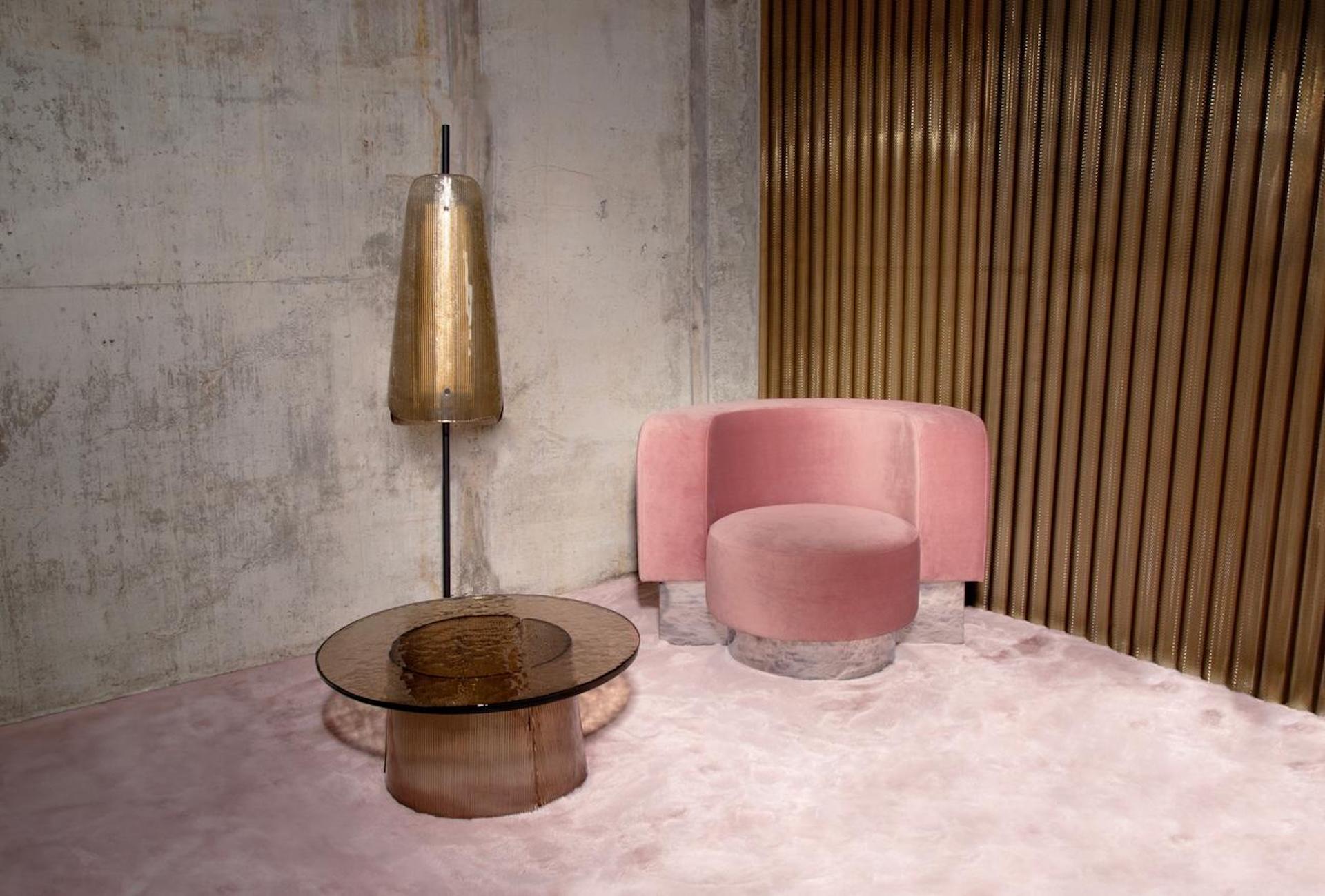 Verre Lampadaire Pulpo Bent Two de Sebastian Herkner en vente
