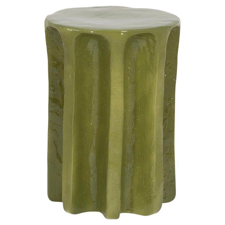 Pulpo Chouchou Ceramic Green Side Table BY LORENZO ZANOVELLO in STOCK
