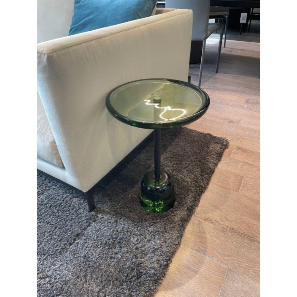 Pulpo Pina Side Table in Green Glass In Excellent Condition In Boston, MA