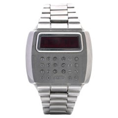 Pulsar Calculator Watch Ref. 720919, Stainless Steel LED, 1970s